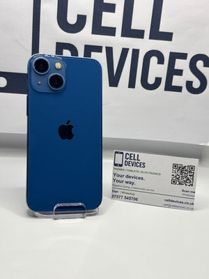 Apple iPhone 13 mini 128GB Blue Refurbished, Good, 86% Battery