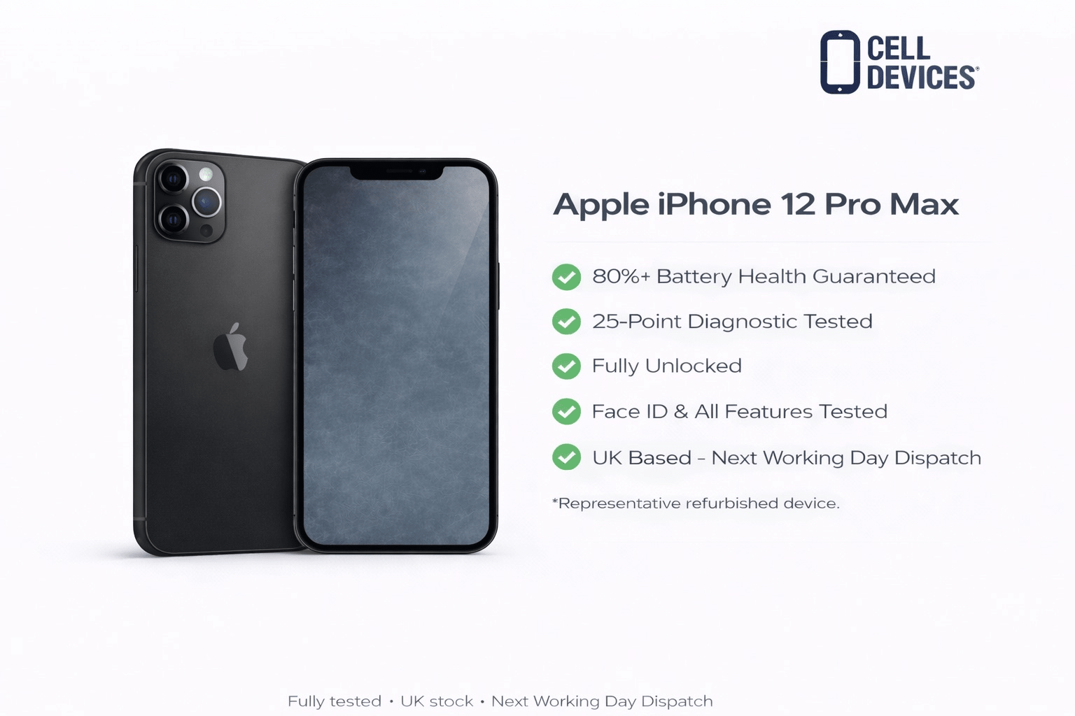 Apple iPhone 12 Pro Max - Refurbished - Cell Devices