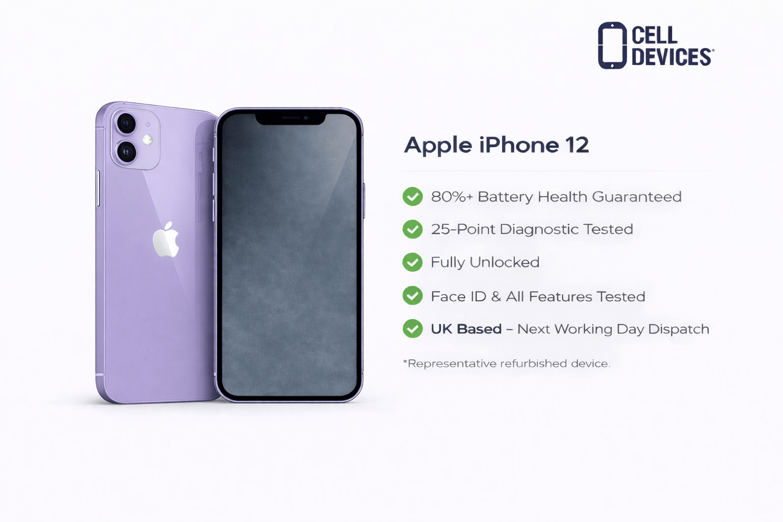 Apple iPhone 12 - Refurbished - Cell Devices