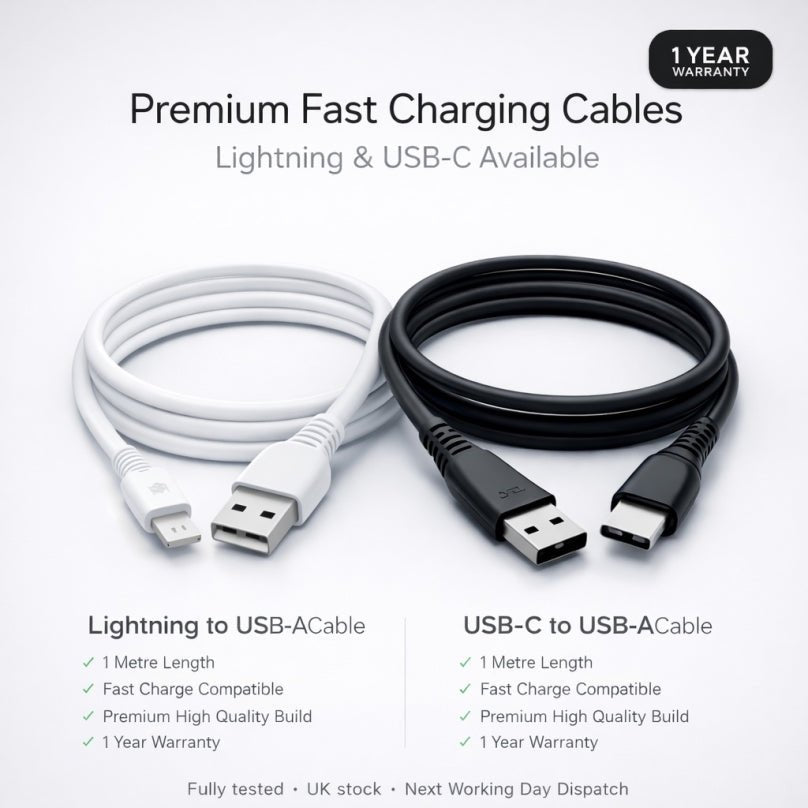 SilverLabel Charging Cables - 1m Fast Charging - Cell Devices
